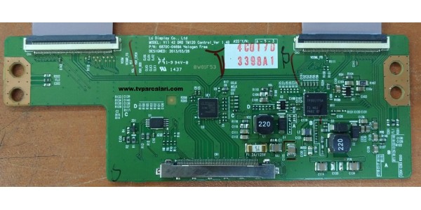 6870C-0469A, V14 42 DRD TM120 Control_Ver1.4b, 6871L-3398E, T-con board
